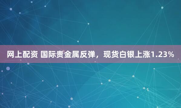 网上配资 国际贵金属反弹，现货白银上涨1.23%